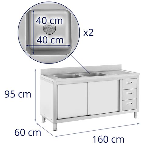 Commercial Kitchen Sink Basins Royal Catering Stainless Steel