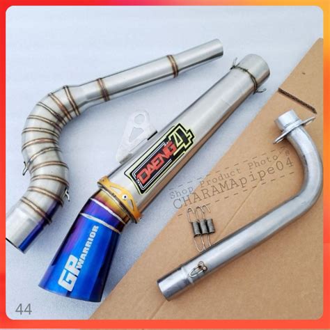 T Daeng Sai4 Open Spec Pipe Canister 51mm Open Exhaust Pipe For Wave