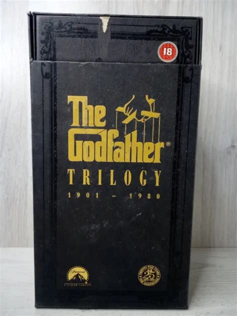 THE GODFATHER TRILOGY 25 Years Box Set Vhs Tape Rare Retro Vintage