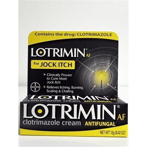 Lotrimin AF Antifungal For Jock Itch Clotrimazole Cream 0 42oz 12g