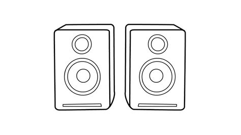 How To Draw A Speaker Youtube