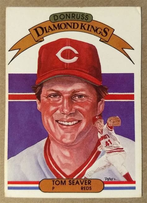 Tom Seaver Cincinnati Reds 1982 Donruss Diamond Kings 16 Fast