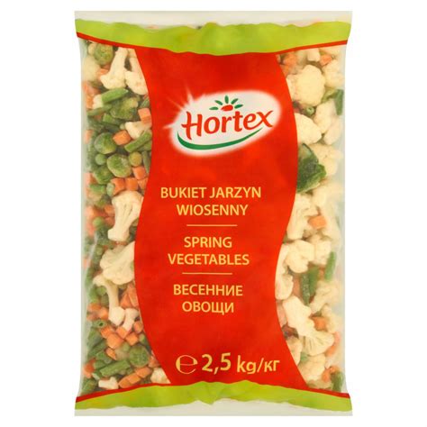 Hortex Bukiet jarzyn wiosenny 2 5 kg kalorie kJ i wartości odżywcze