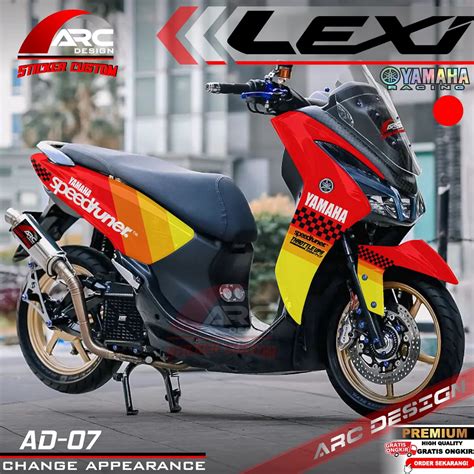 Jual Cod Terbaru Decal Sticker Yamaha Lexi Fullbody Dekal Stiker