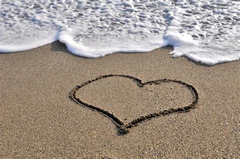 Heart On Sand Stock Photo By Anzavru