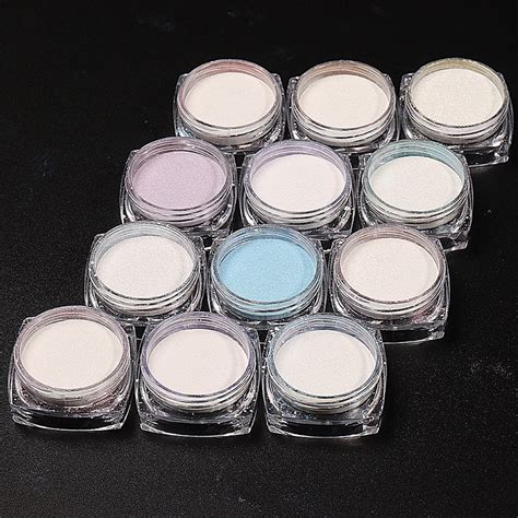 Pó Asa De Borboleta - Kit 12 OU 6 Pó Cromado Asa de Borboleta De Unha Gel Brilhante | Shopee ...