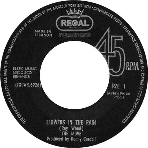 The Move Flowers In The Rain 1967 Vinyl Discogs