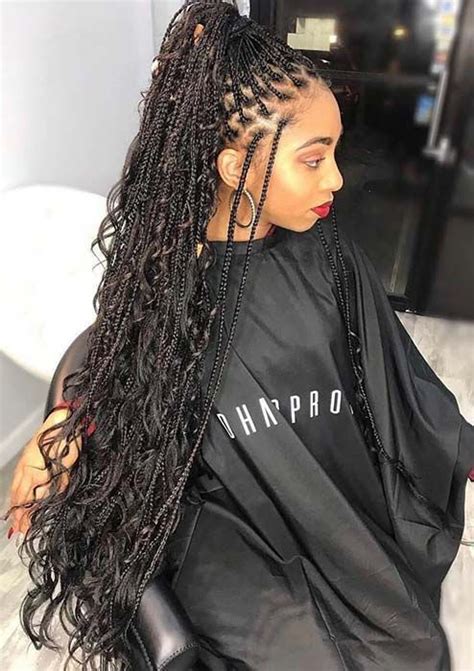 40 Bohemian Boho Goddess Box Braids Hairstyles For Winter 2024 Coils