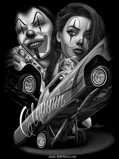 B N W Face Chicano Art Lowrider Art Chicano Art Tattoos