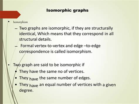 Isomorphic Graph Ppt