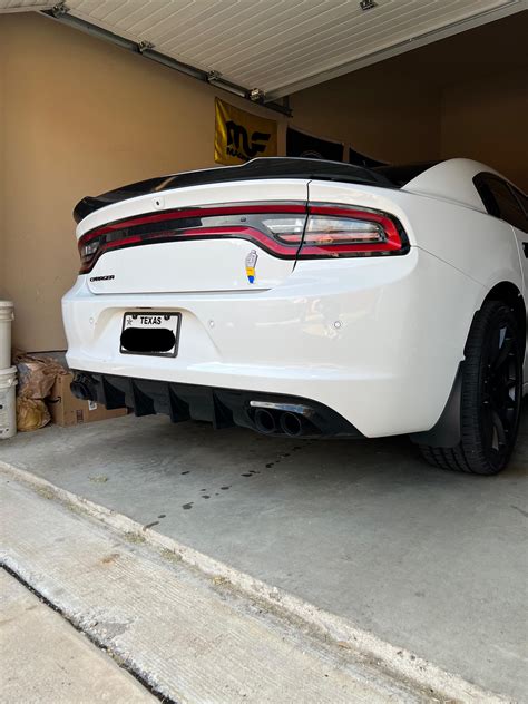 Quad Exhaust Tips Installed Today Finally Got Rid Of The False Square Tips R Charger