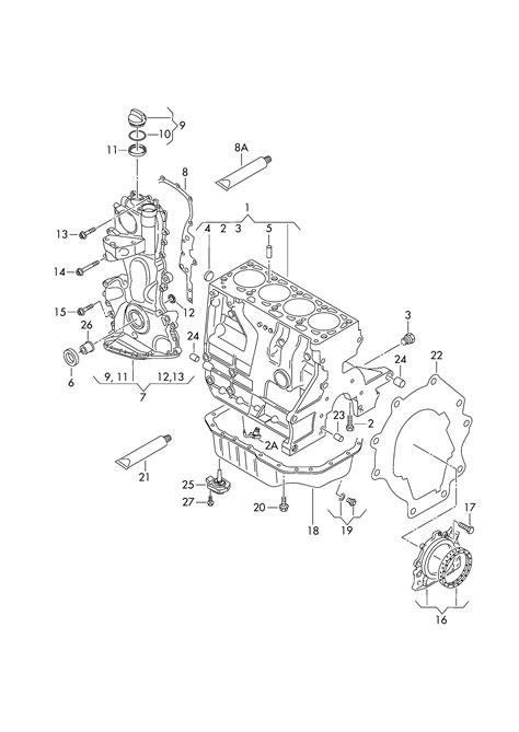 Volkswagen Cc 2012 2017 Oil Sump Crankcase Housing Timing Case Vag Etka Online