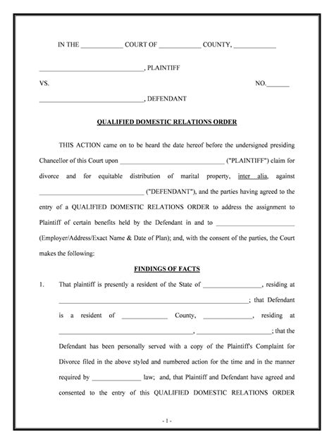 Sample Qdro Form 2020 2021 Fill And Sign Printable Template Online