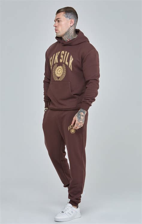 Oversized Varsity Logo Hoodie Siksilk Uk