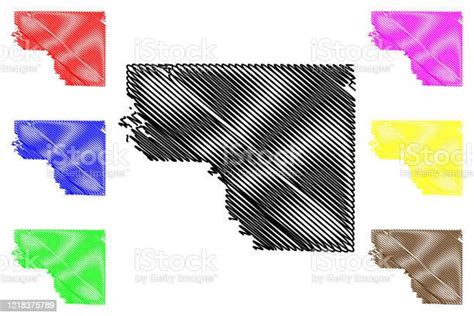 Carroll County Arkansas Map Stock Illustration - Download Image Now ...