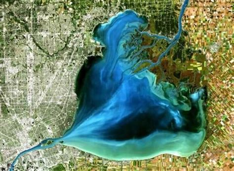 satellite image  lake st clair eosda gallery