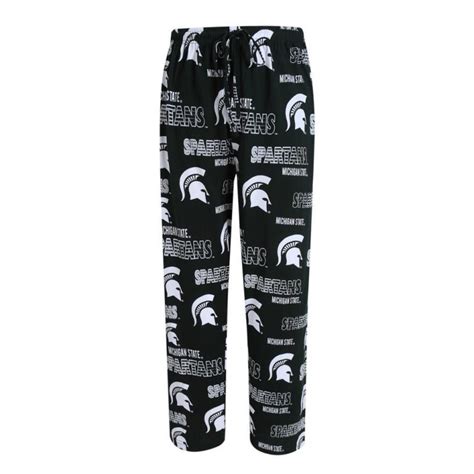 Michigan State Spartans Mens Printed Knit Pajama Pants Detroit Game Gear