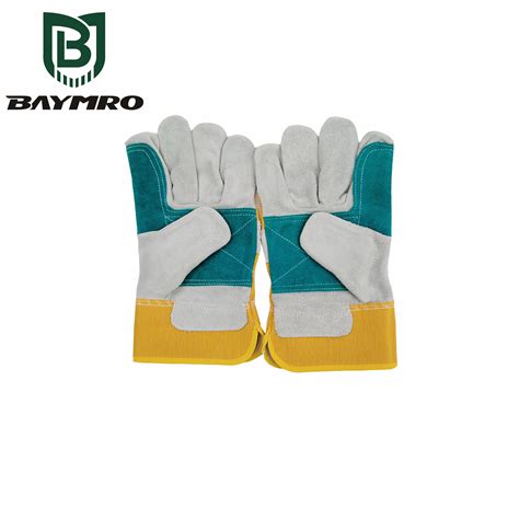 Heavy Duty Double-Palm Leather Gloves - BAYMRO Safety is the Top 1 PPE supplier from China since ...