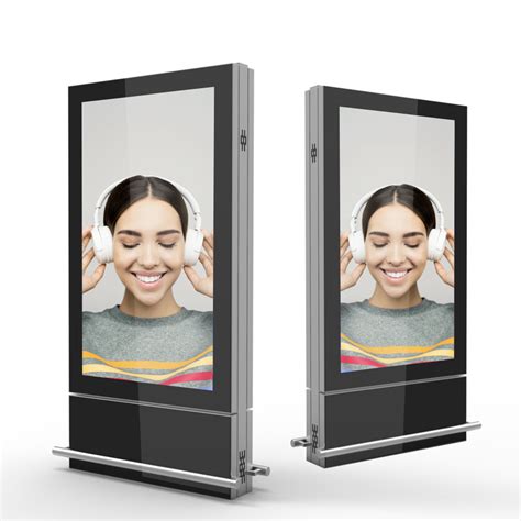 Freestanding Outdoor Double Face Lcd Screen Mupi Digital Signage