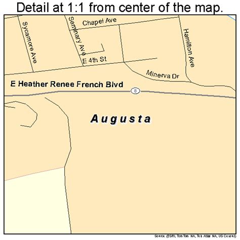 Augusta Kentucky Street Map 2102674