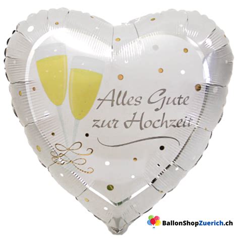 Alles Gute Zur Hochzeit Sekt Champagner Glas Ballon LOVE Folienballon