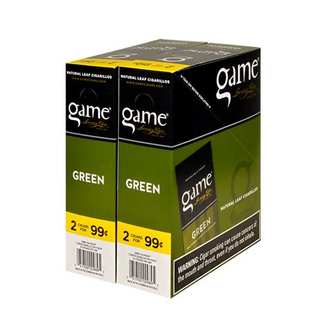 Game Vega Cigarillos Green Foil 2 For 99 Cents 30 Pouches Of 2