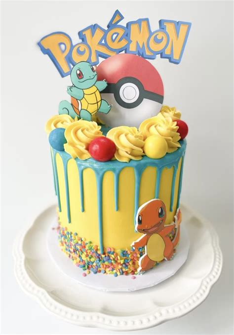 Pikachu Cake Birthdays Pokemon Birthday Cake Birthday Cake Girls