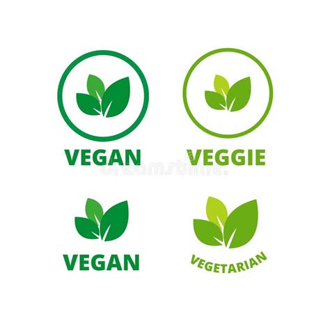 Modello Dell Etichetta Della Foglia Di Verde Di Logo Del Vegano Per