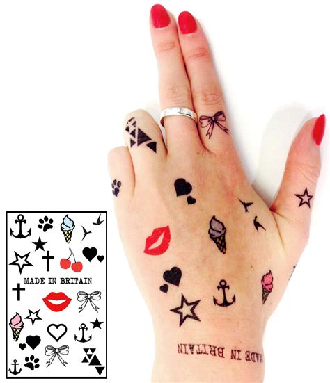 hand temporary tattoo