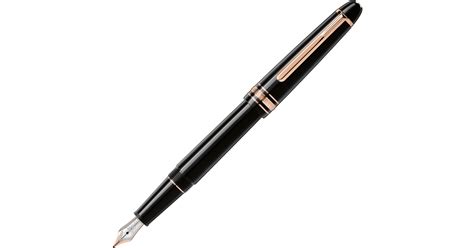 Mont Blanc Meisterstück 145 Rose Gold Trim Fountain Pen Price