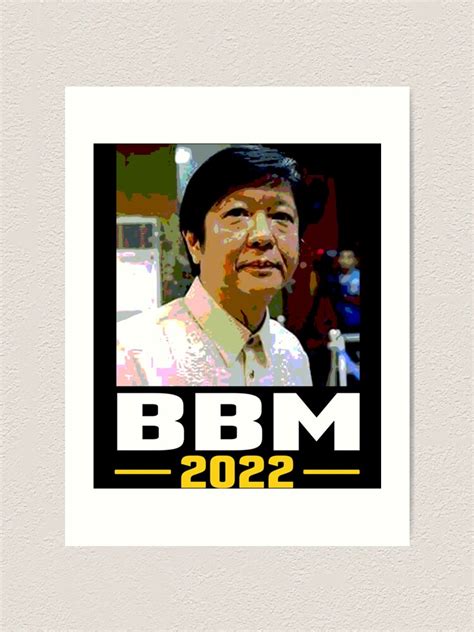 "BBM 2022 BongBong Marcos President Duterte " Art Print for Sale by ...