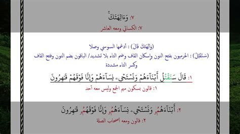 سورة الأعراف الآية آية رقم 127 Surah Alaaraf Ayah بالقراءات العشر الصغرى