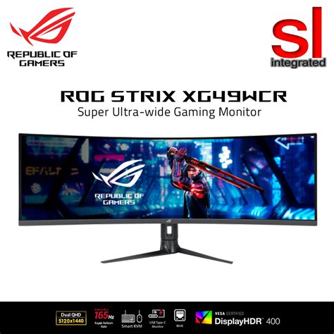 Asus Rog Strix Xg Wcr Qhd Hz Ms Hdr Va Super Ultra Wide