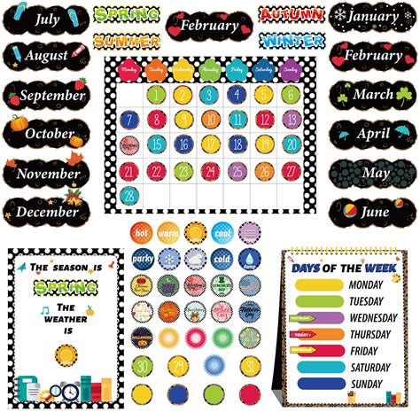 Buy 96 Pieces Bulletin Board Sets For Classroom Teacher School Days Of