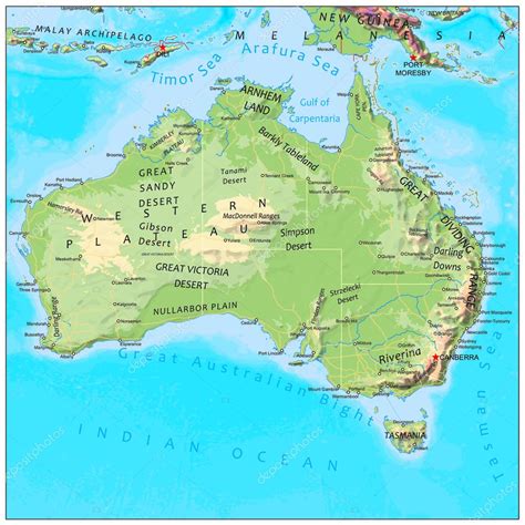 Australian Physical Map