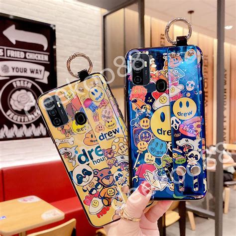 เคสโทรศพท OPPO A53 A33 2020 Casing Softcase Fashion With Wrist Band