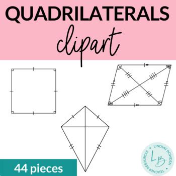 Quadrilaterals Clipart By Lindsay Bowden Secondary Math TPT