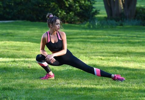 GEORGIA HARRISON Workout at a Park in Essex 04/23/2020 – HawtCelebs