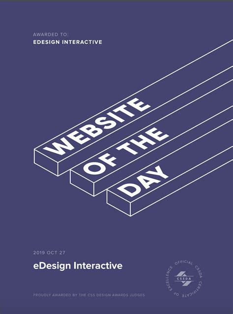 Edesign Interactive Css Design Awards Website Of The Day