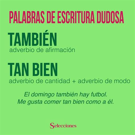 También O Tan Bien Spanish Language Arts Spanish Language Education