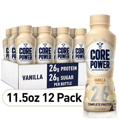 Core Power Protein Shakes 26g Vanilla No Artificial Sweeteners