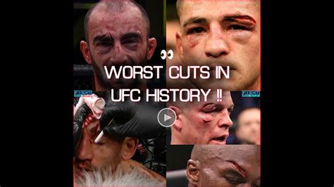 WORST CUTS IN UFC HISTORY GRAPHIC Shorts Ufc YouTube