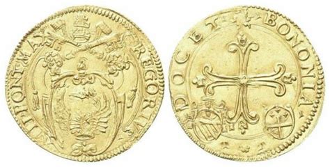 Scudo D Oro Gregory Xiii Bolonia Estados Pontificios Numista