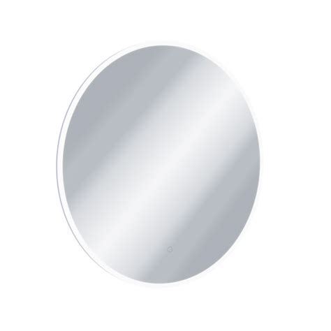 Зеркало Excellent Lumiro круглое, 80 см, с подсветкой, белый матовый ...