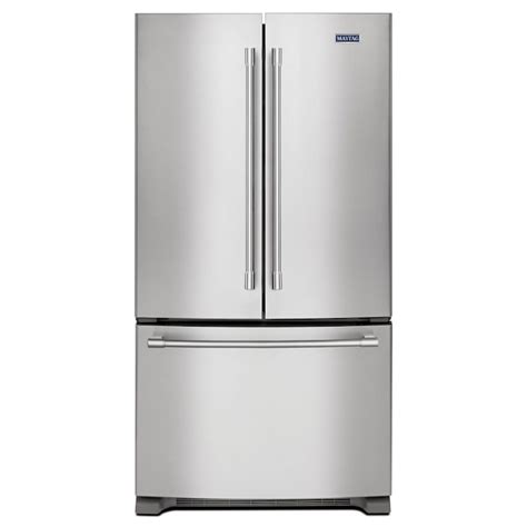 Maytag Counter Depth 20 Cu Ft French Door Refrigerator With Ice Maker And Water Dispenser