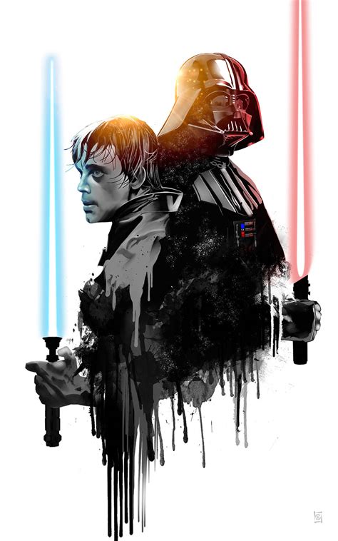 Luke Skywalker Vs Darth Vader Wallpaper