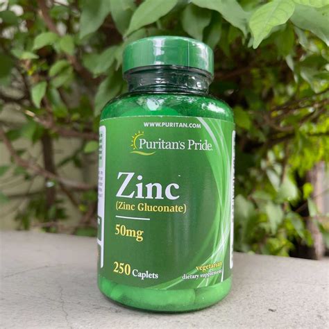 Puritan S Pride Zinc Gluconate 50 Mg 250 Caplets LINE SHOPPING