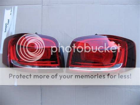 Audi A3 Rear lights S3 RS3 Facelift Black line Tinted Tail Lights NEW GENUINE