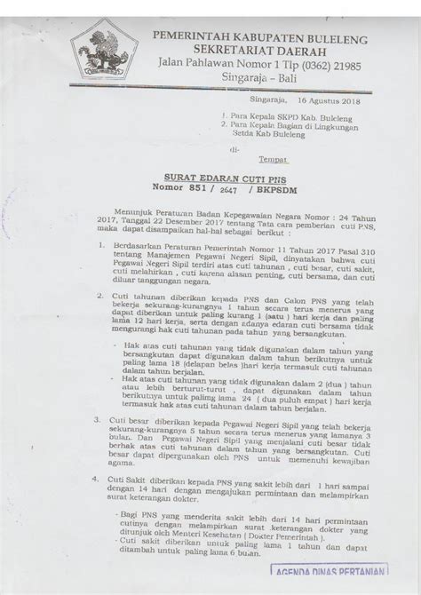 Pdf Bulelengkab Go Id Cuti Sakit Diberikan Kepada Pns Yang Sakit