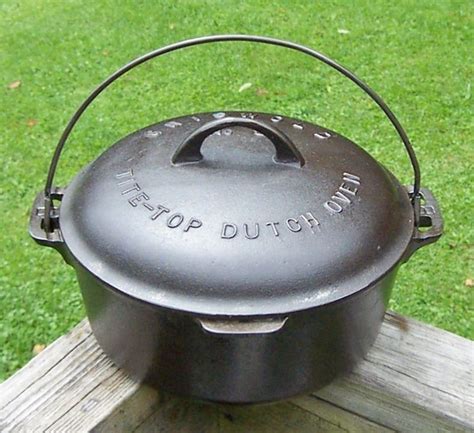 Vintage Griswold Cast Iron Tite Top Dutch Oven Lid In Cookware